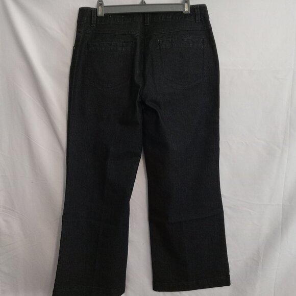 Contrast Denim Dress Pants Size 12 - Picture 2 of 4